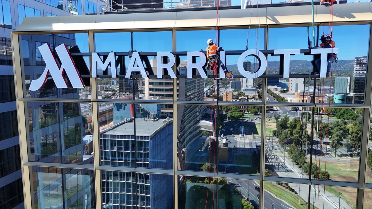 GPO Hotel Marriott façade completion marks milestone in Adelaide's skyline transformation 